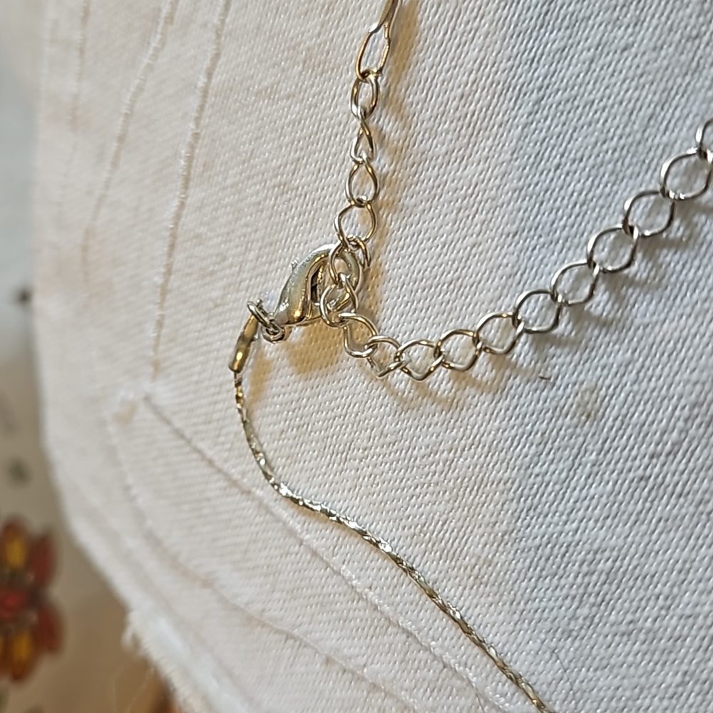 Vintage Rhinestone Bib Necklace - Picture 3 of 4